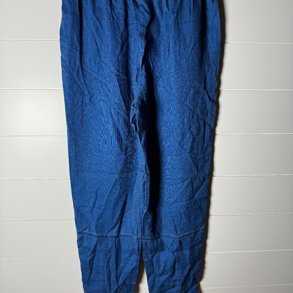 NWT J. Jill Pure Jill Indigo Tapered Shorewash Pull On Pants-Small